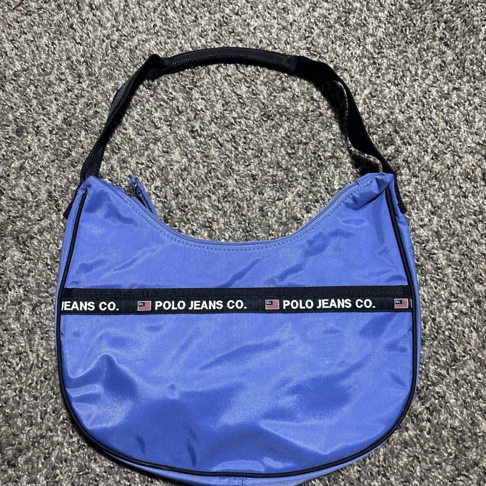 Ralph Lauren Polo Sporty Nylon Shoulder Bag - Periwinkle Purple